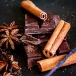 Photo of Dark chocolate and whole cinnamon sticks and star anise